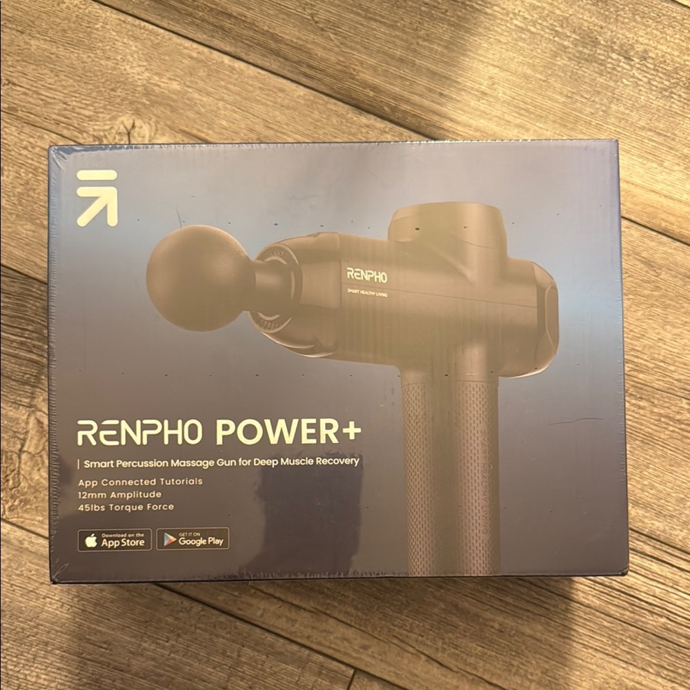 Power+ Smart Percussion Massage Gun - Black